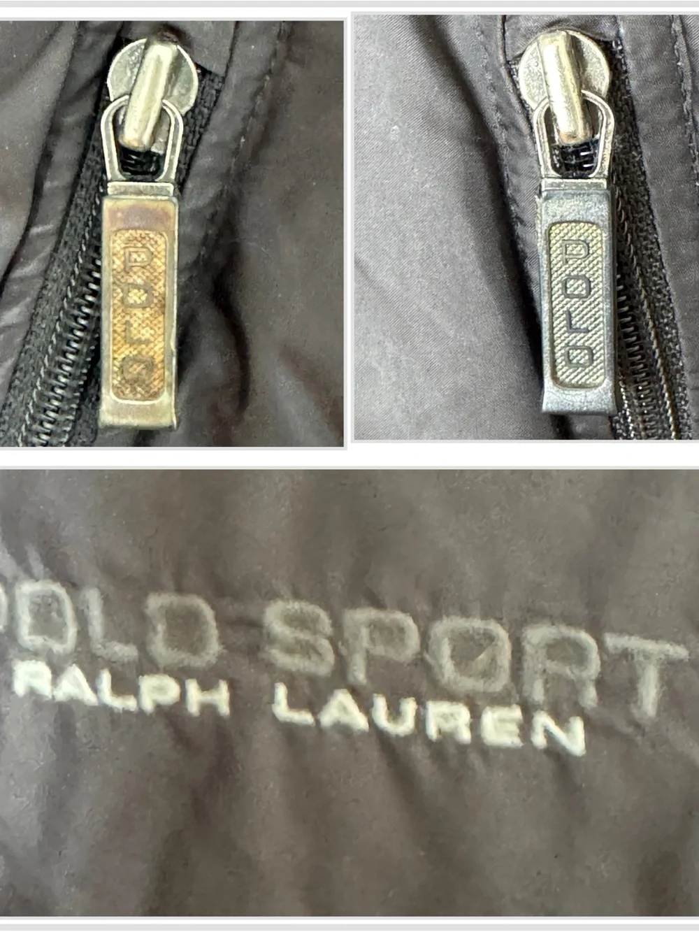Vintage Polo Sport Ralph Lauren Black Down Puffer Jacket Hooded Men’s XL